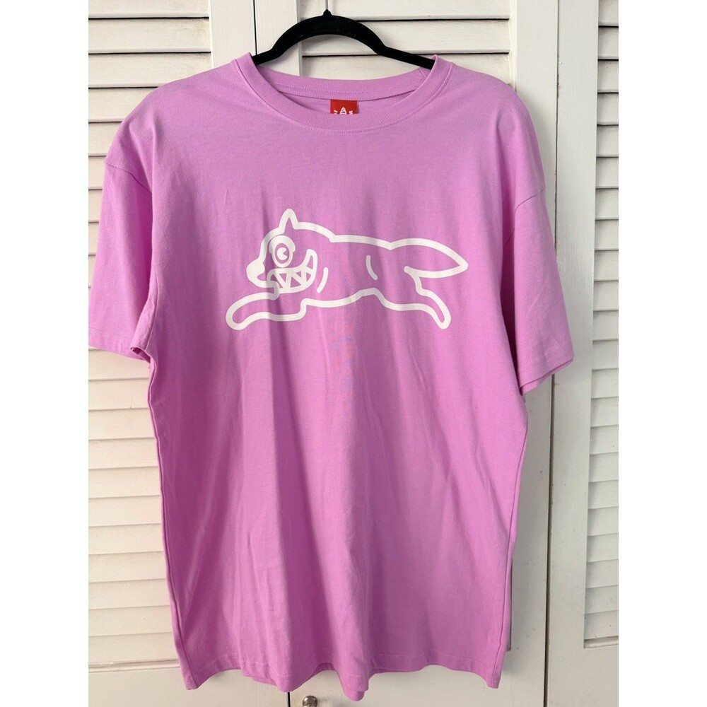 Ice Cream Checker Short Sleeve Shirt Orchid Running Dog